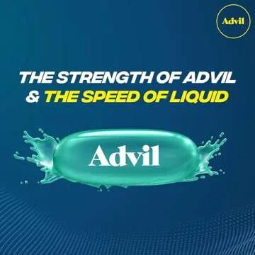 Advil Liqui-Gels Pain Reliever and Fever Reducer, Pain Medicine for Adults with Ibuprofen 200mg for Headache, Backache, Menstrual Pain and Joint Pain Relief - 50x2 Liquid Filled Capsules