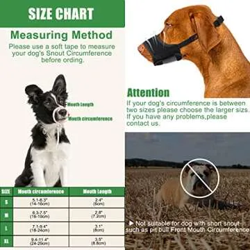 Demigreat Dog Muzzle Soft Mesh Breathable Muzzle Stop Dog Biting Barking and Chewing, Adjustable Dog Muzzle,Can be Used in Conjunction with Training for Small Medium Large Dogs