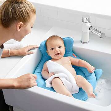 Skip Hop Soft Sink Baby Bath Tub, Moby, Blue