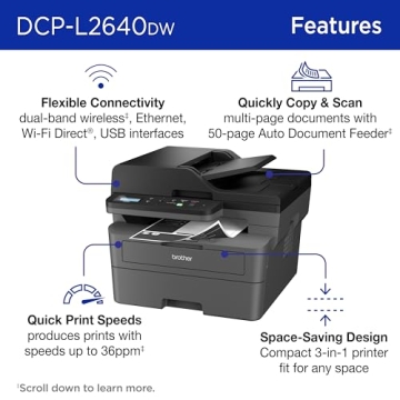 Brother DCP-L2640DW Wireless Laser Printer