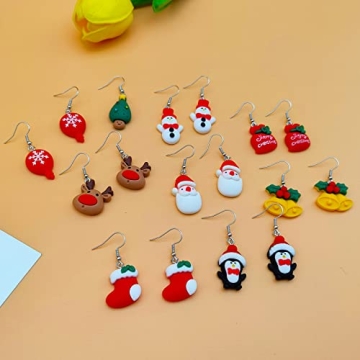 Ymimanchil Christmas Stud Earrings for Women Festive Joy