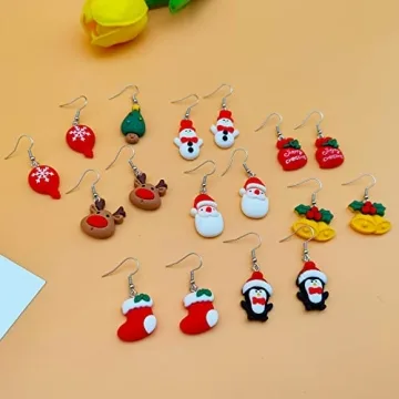 Ymimanchil Christmas Stud Earrings for Women Festive Joy