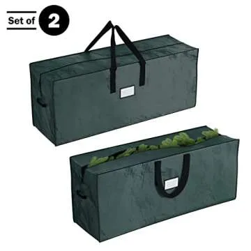 Elf Stor Christmas Tree Storage Bag Set - 2 Durable Bags