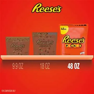 REESE'S PIECES Peanut Butter in a Crunchy Shell, Candy Bulk Bag, 48 oz