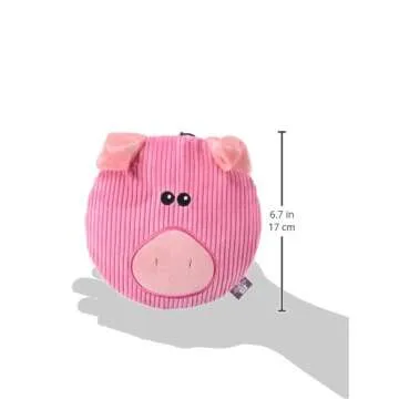 Multipet 43209-1 Sub-Woofer Squeaking Pig Toy - Interactive Plush Design