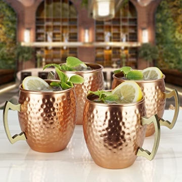 Handcrafted ARORA Moscow Mule Mugs Set of 4