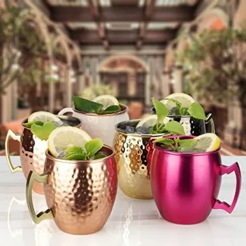 Handcrafted ARORA Moscow Mule Mugs Set of 4