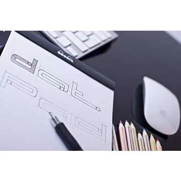 Rhodia Head Stapled Pad, No16 A5, Dot - Black