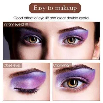 120Pairs Eyelid Lift Strips, Invisible Lace One Side Sticky Double Eyelid Tapes, Instant Eyelid Lift Without Surgery, Perfect for Hooded Droopy Eyelids