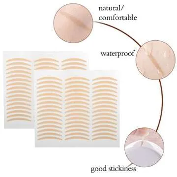 120Pairs Eyelid Lift Strips, Invisible Lace One Side Sticky Double Eyelid Tapes, Instant Eyelid Lift Without Surgery, Perfect for Hooded Droopy Eyelids