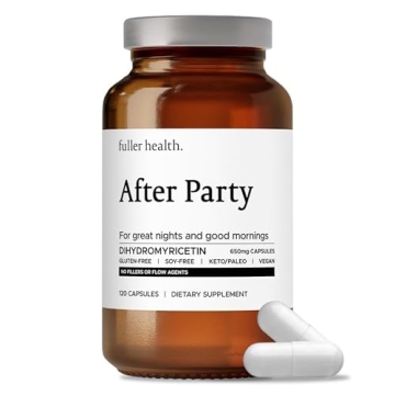Fuller Health After Party DHM Dihydromyricetin Supplement for Hangover Relief, 650mg