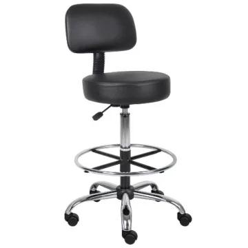 Boss Office Products Medical Stool, Black