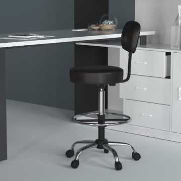 Comfortable and Stylish Office Medical Stool Black