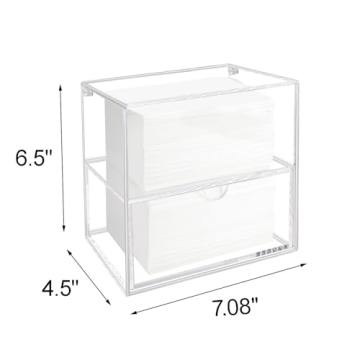 Watpot Acrylic Dryer Sheet Holder Laundry Organizer