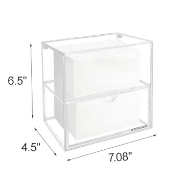 Watpot Acrylic Dryer Sheet Holder Laundry Organizer