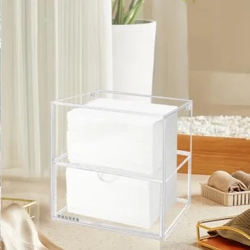 Watpot Acrylic Dryer Sheet Holder Laundry Organizer
