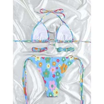 Trendy Women Halter Bikini Set for Summer Fun