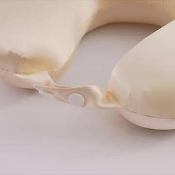 ROSEWARD Silk Travel Neck Pillow Case Cover - Premium Quality