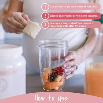 Milk Dust Protein Powder for Nursing Moms - Vegan Lactation Support