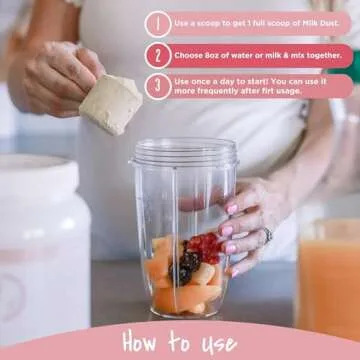 Milk Dust Protein Powder for Nursing Moms - Vegan Lactation Support