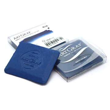 Art Graf Water-Soluble Tailors Chalk Square Disc, Blue
