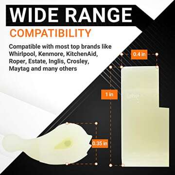 BlueStars 4 Packs 80040 Washer Agitator Dogs - Heavy Duty & Compatible with Major Brands