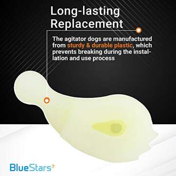 BlueStars 80040 Washer Agitator Dogs - Heavy Duty, 4 Pack