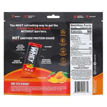 Protein2o Whey Protein Isolate, Orange Mango 20 Packs