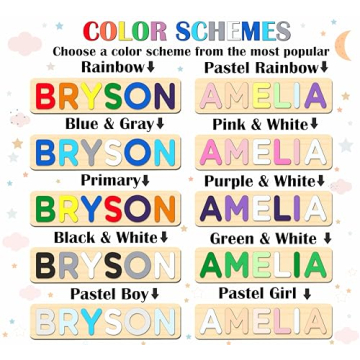 Personalized Wooden Name Puzzles for Kids - Unique Gift