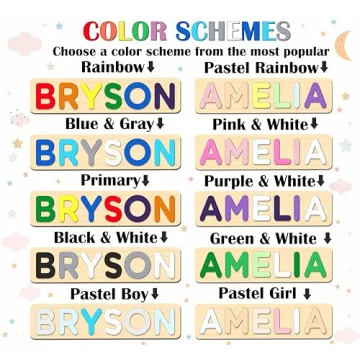 Personalized Wooden Name Puzzles for Kids - Unique Gift