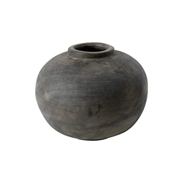 Artissance Earthy Gray Round Pot for Indoor Outdoor Decor