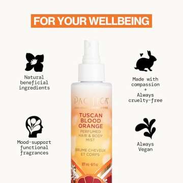 Pacifica Tuscan Blood Orange Hair & Body Mist - Vegan & Clean