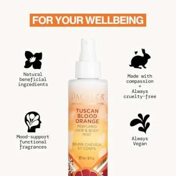Pacifica Tuscan Blood Orange Hair & Body Mist - Vegan & Clean