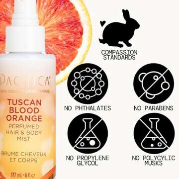 Pacifica Tuscan Blood Orange Hair & Body Mist - Vegan & Clean