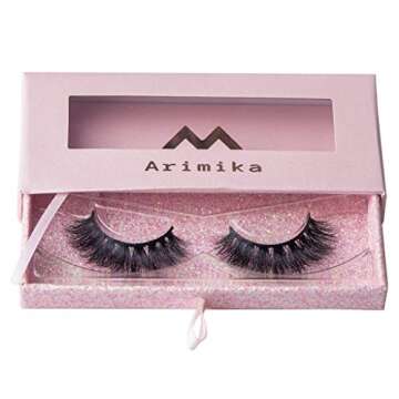 Arimika Fluffy Long Thick Dramatic Look 3D Mink False Eyelashes, Handmade Reusable Lashes for Makeup...