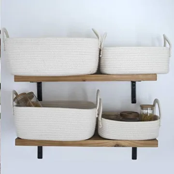 Stylish Woven Storage Baskets Set of 4 for Every Room