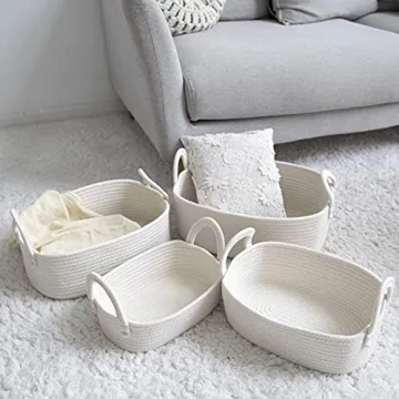 Stylish Woven Storage Baskets Set of 4 for Every Room