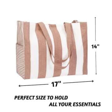 Folkulture Large Beach Bags: Stylish Tote & Vacation Essential