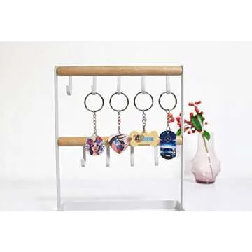 Customizable Polymer Arc Keychain Blank Sublimation 20 pcs 45x27mm