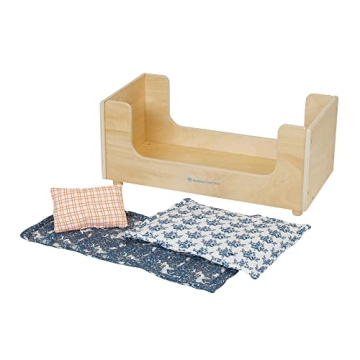 Charming Wooden Doll Bed with Adorable Accessories for Kids
