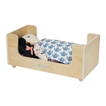Charming Wooden Doll Bed with Adorable Accessories for Kids