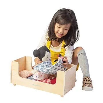 Charming Wooden Doll Bed with Adorable Accessories for Kids