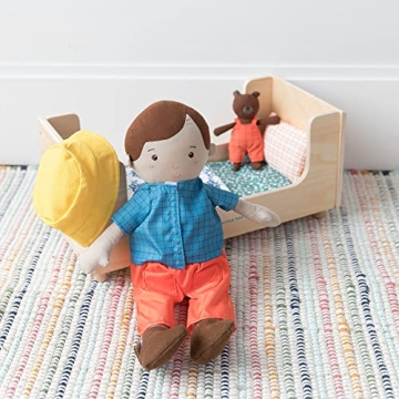 Charming Wooden Doll Bed with Adorable Accessories for Kids