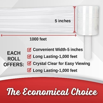 Heavy Duty Mini Stretch Wrap for Moving & Packing