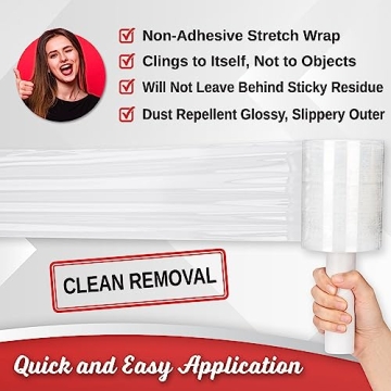 Heavy Duty Mini Stretch Wrap for Moving & Packing