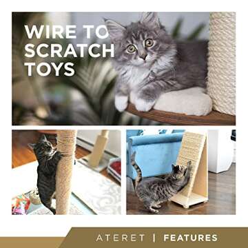 ATERET 3/8 Inch by 100-Feet Sisal Rope I Natural Fiber Twisted Sisal Rope I Multipurpose, Lightweight, Weather-Resistant Rope for Indoor/Outdoor Use, Rugs, Marine, and DIY Projects (1-Pack)