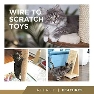 ATERET 3/8 Inch by 100-Feet Sisal Rope I Natural Fiber Twisted Sisal Rope I Multipurpose, Lightweight, Weather-Resistant Rope for Indoor/Outdoor Use, Rugs, Marine, and DIY Projects (1-Pack)