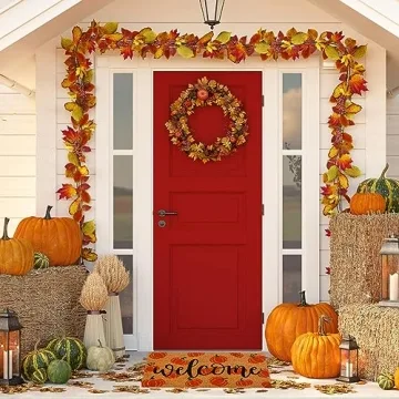 AnyDesign Fall Coir Doormat for Autumn Decor