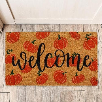 AnyDesign Fall Coir Doormat for Autumn Decor