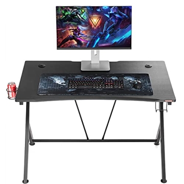 Mr IRONSTONE Deep Gaming Desk for Gamers - Sturdy and Stylish